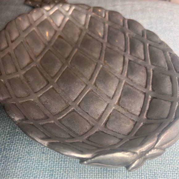 Vtg Pineapple Pewter Tray - Picture 4 of 13